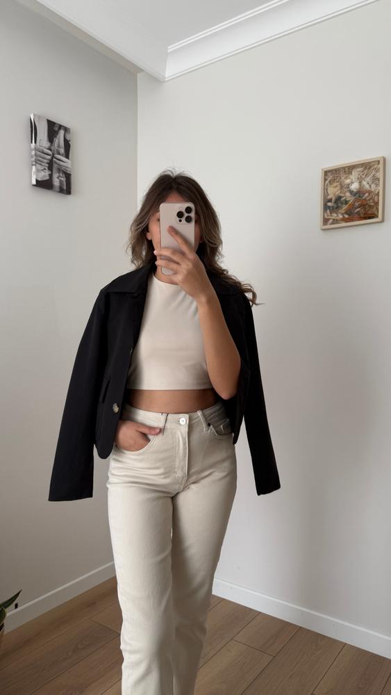 Siyah Gabardin Ceket resmi