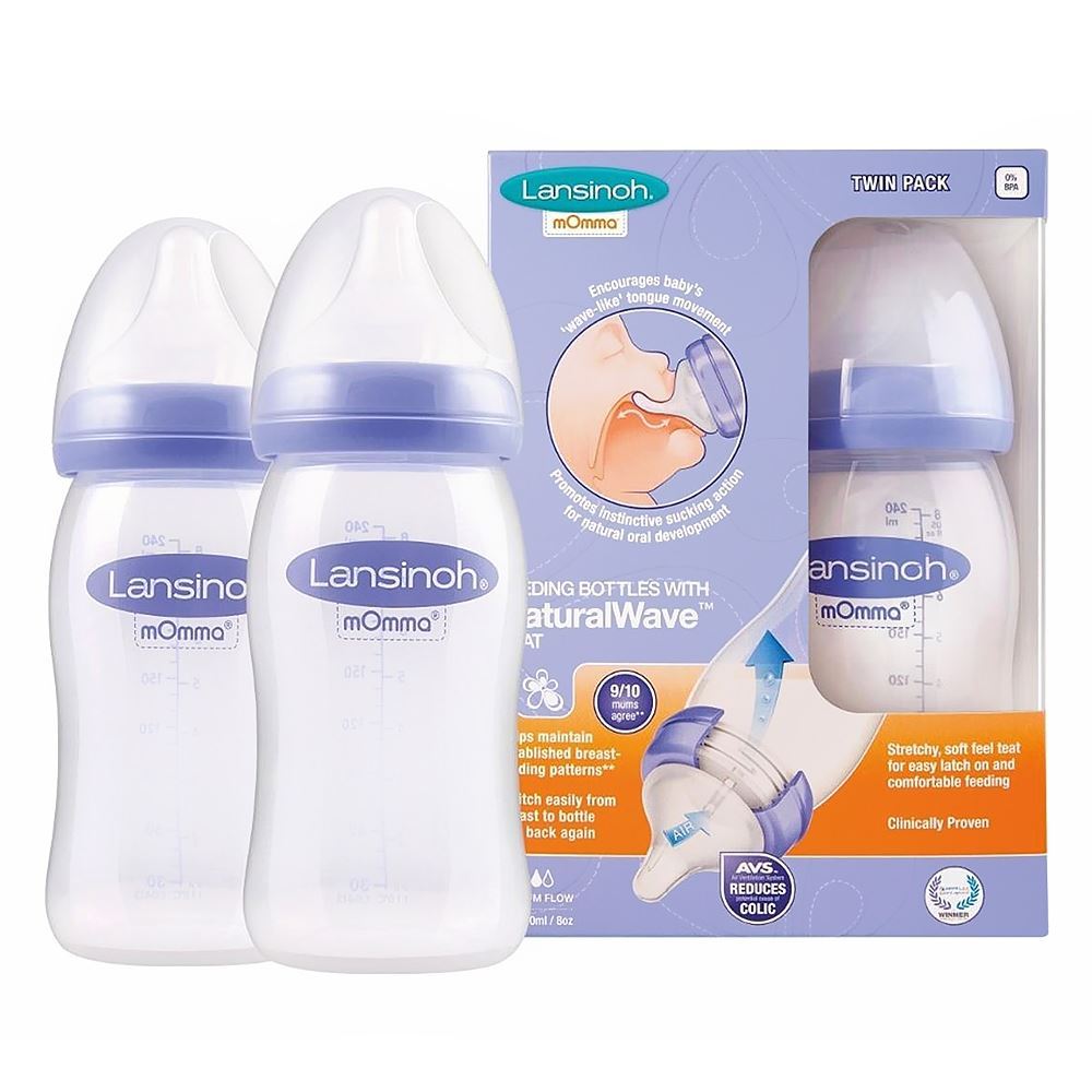 Lansinoh Natural Wave Biberon Seti 240 Ml 2 Adet Sağlık